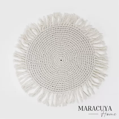 BAJO PLATO  ESTILO MACRAME