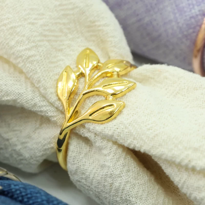 ANILLOS PARA SERVILLETA HOJAS - Imagen 4