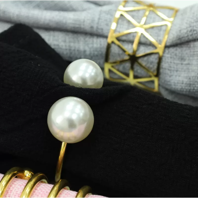 ANILLOS PARA SERVILLETA PERLAS - Imagen 2