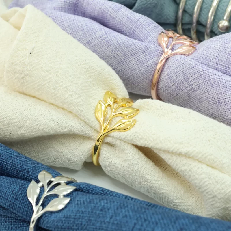 ANILLOS PARA SERVILLETA HOJAS