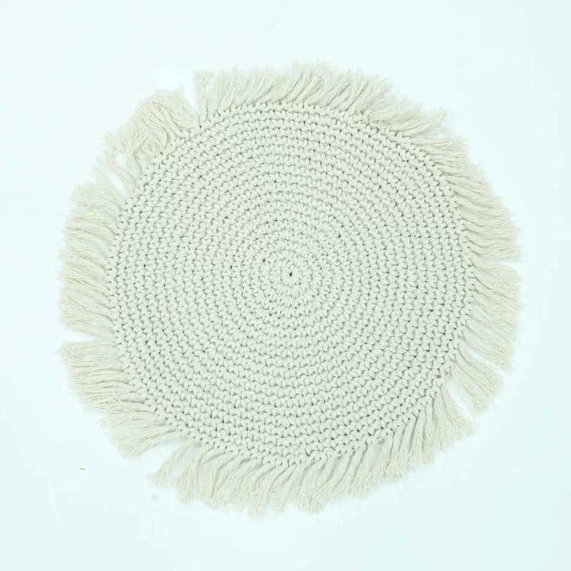 BAJO PLATO  ESTILO MACRAME
