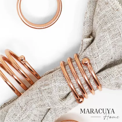 ANILLOS PARA SERVILLETA ESPIRAL COBRE