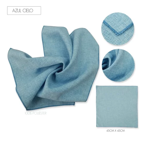 Servilleta Lino Ginebra Azul Cielo