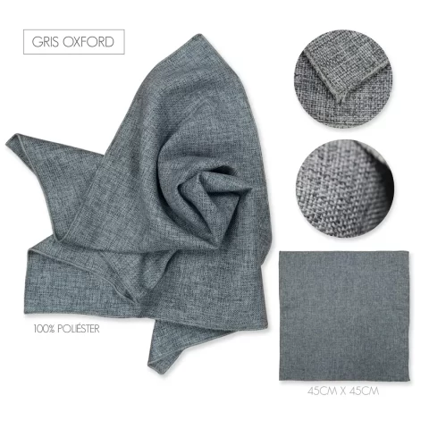 Servilleta Lino Ginebra Gris Oxford
