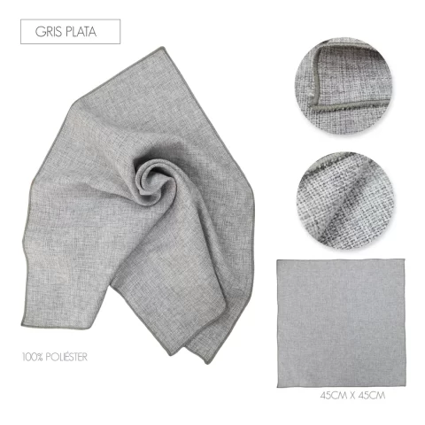Servilleta Lino Ginebra Gris Plata