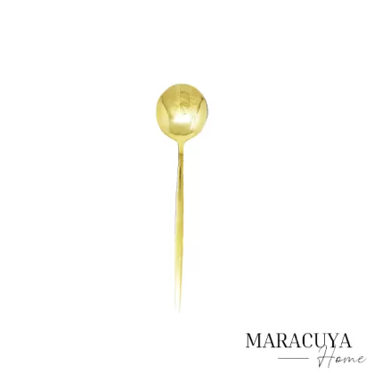 CUCHARA MEDIANA - 18 CM (SOLO DORADO)